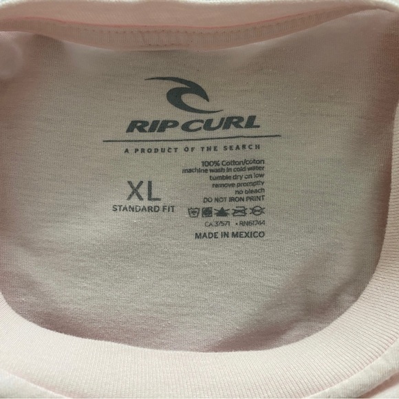 RIP CURL Surf Sesh Palm Tree Tee Shirt Men XL Standard Fit - Picture 4 of 5